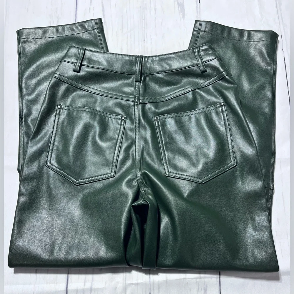 Ted Baker - Plaider Faux Leather Straight Leg Pants - Picture 8 of 9